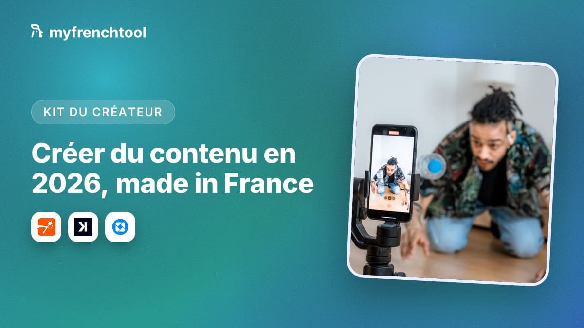 Les outils français pour créateurs de contenu en 2026 : Klap et Submagic pour le montage de shorts en IA, Swello et Iconosquare pour la publication et l'analyse, Photoroom pour les visuels, édités en France et hébergés en Europe