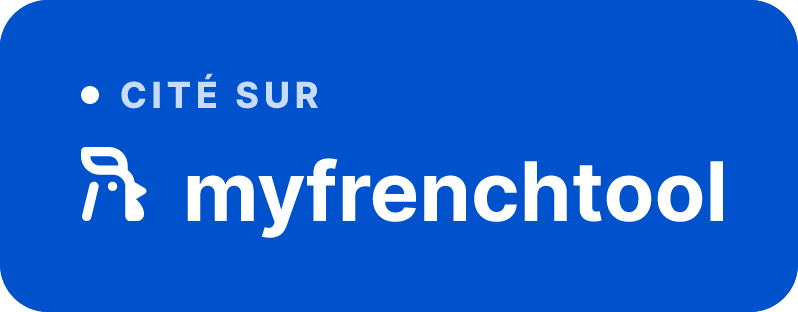 Badge Cité sur MyFrenchTool, version bleu