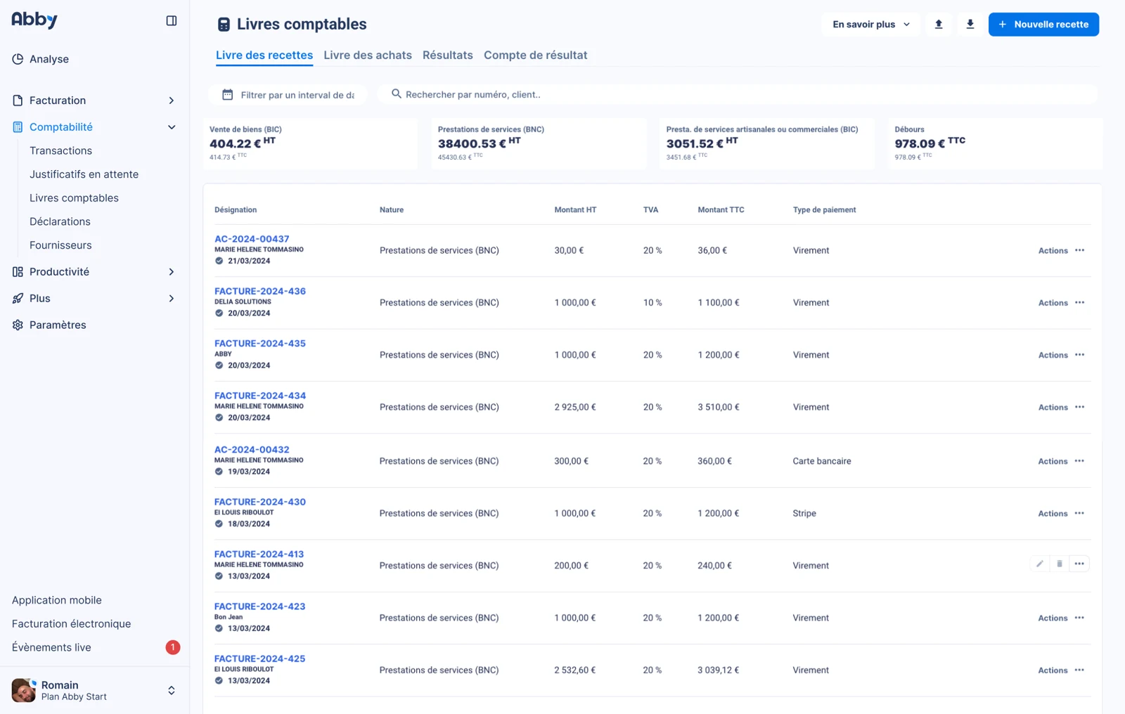 Abby : Votre comptabilité tenue toute seule