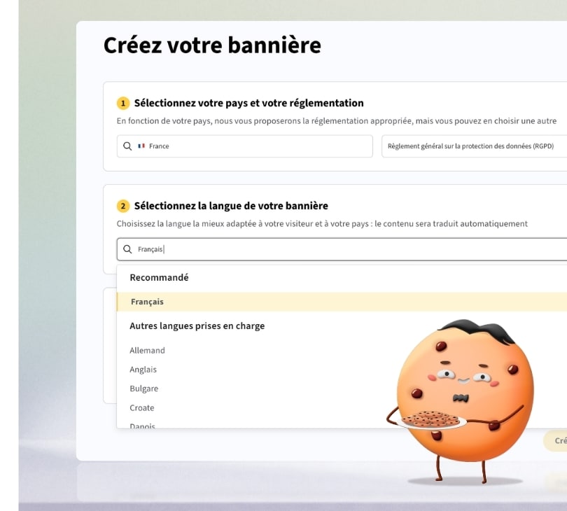 Axeptio : Une bannière multilingue, plus de 50 langues