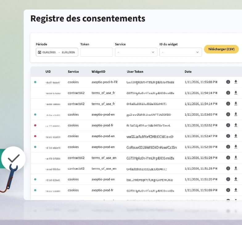Axeptio : Un registre de consentement prêt pour la CNIL