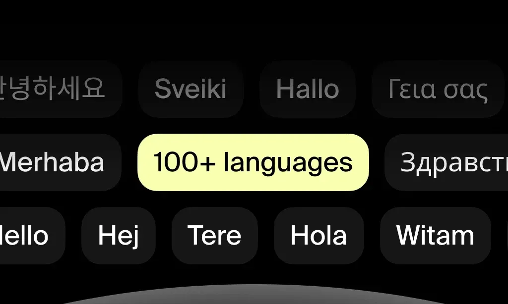 Gladia : Plus de 100 langues