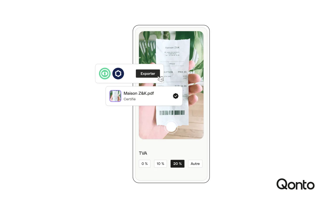 Qonto : Notes de frais scannées en un instant