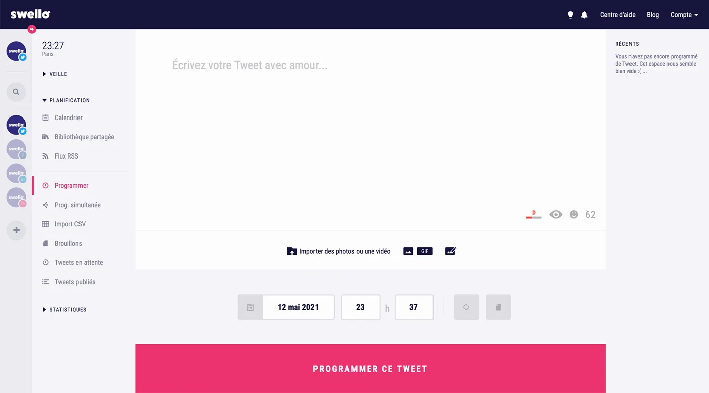 Swello : Programmez sur tous vos réseaux en quelques clics